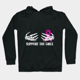 Breast Cancer Skeleton Hand Scary Halloween T-Shir Hoodie